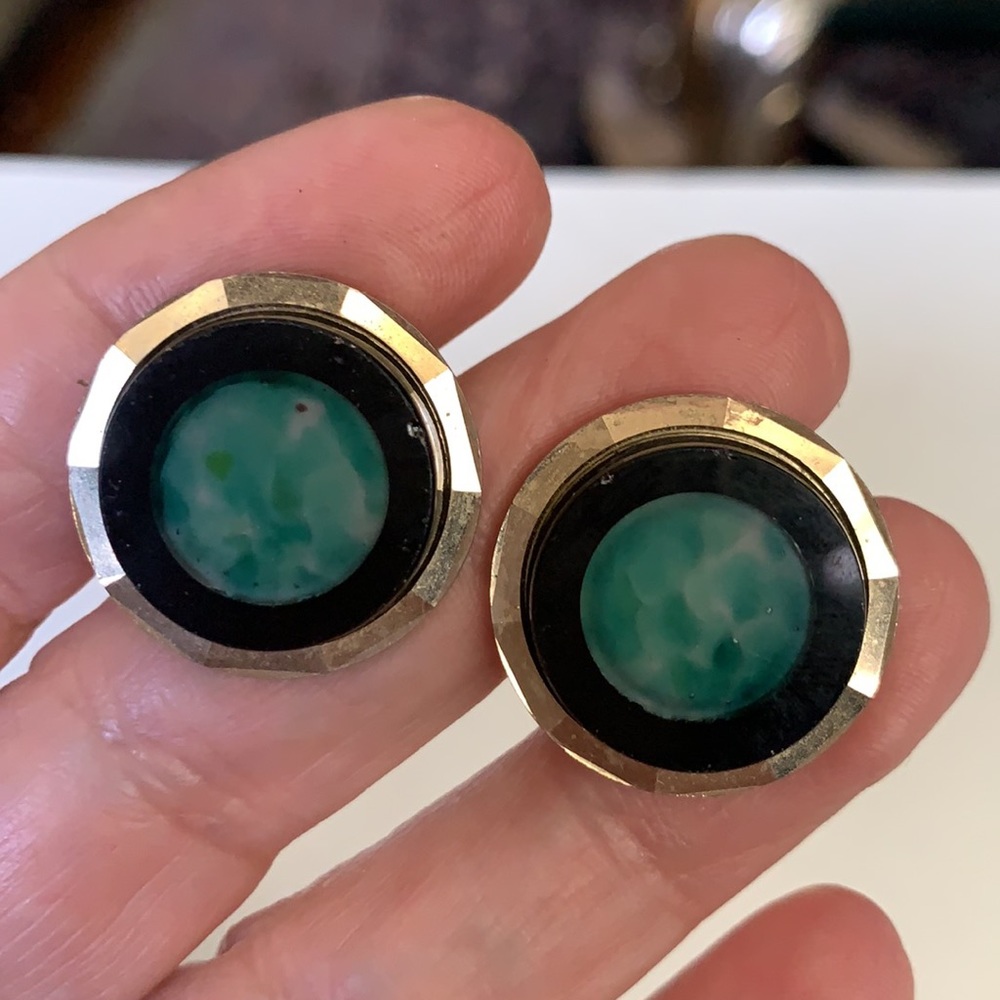 Dante natural Stone cufflinks